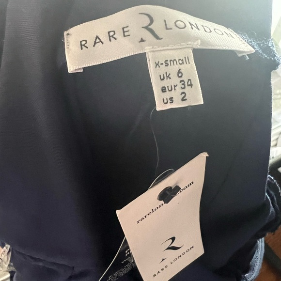 Nasty Gal Rare London All Eyes Plunging Blue Jumpsuit - Picture 3 of 5